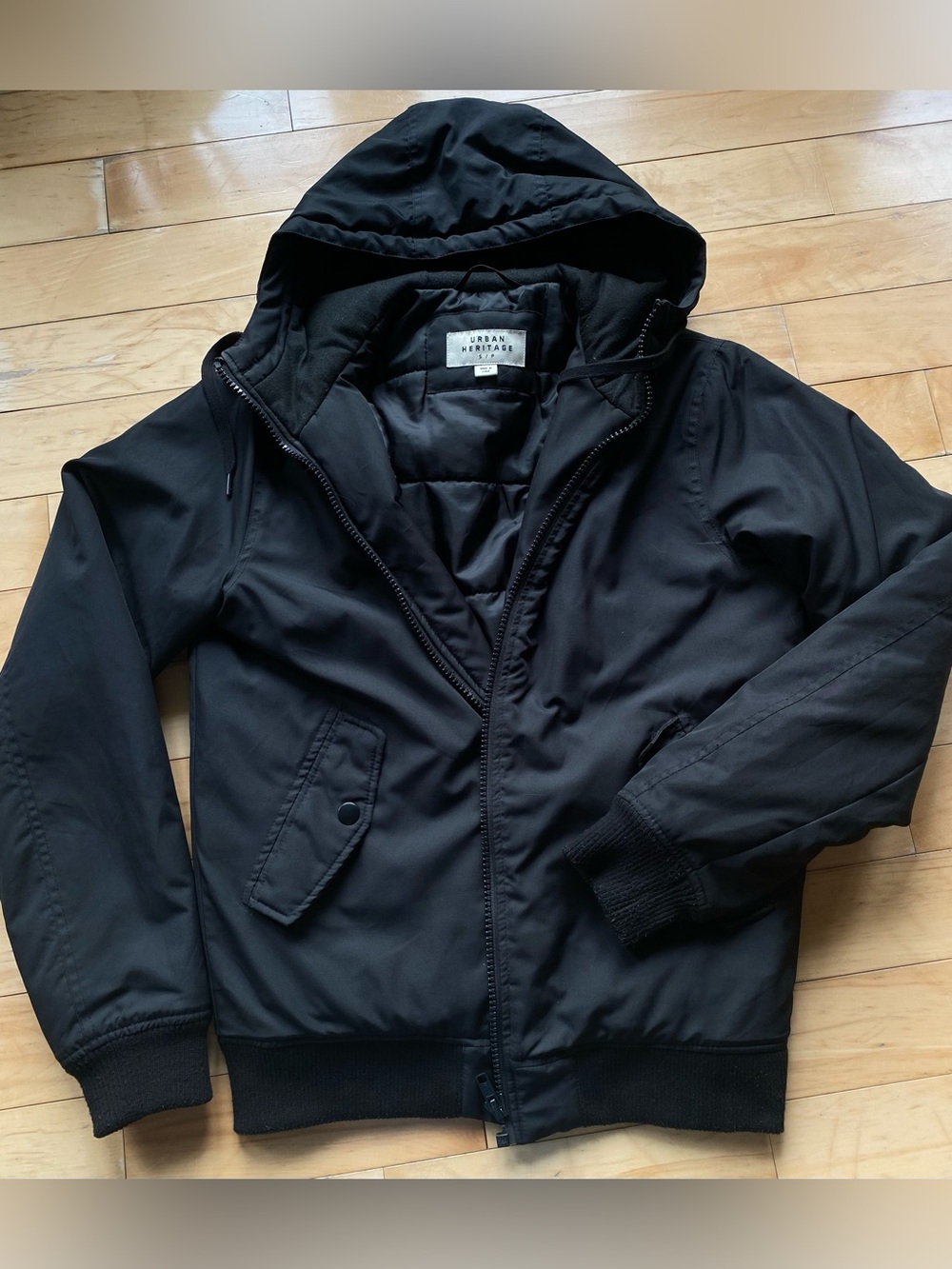 Urban Heritage Black bomber Jacket